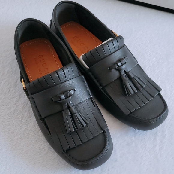 Gucci Other - Authentic Gucci Men's DRIVER With INTERLOCKING GG LOGO LEATHER MOCCASINS Shoes